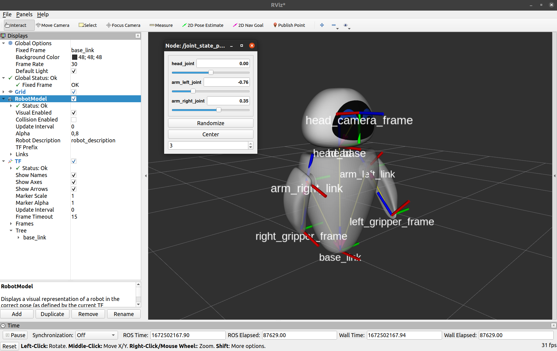 tutorial 1 rviz view