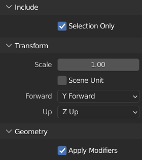 tutorial 2 Stl export options